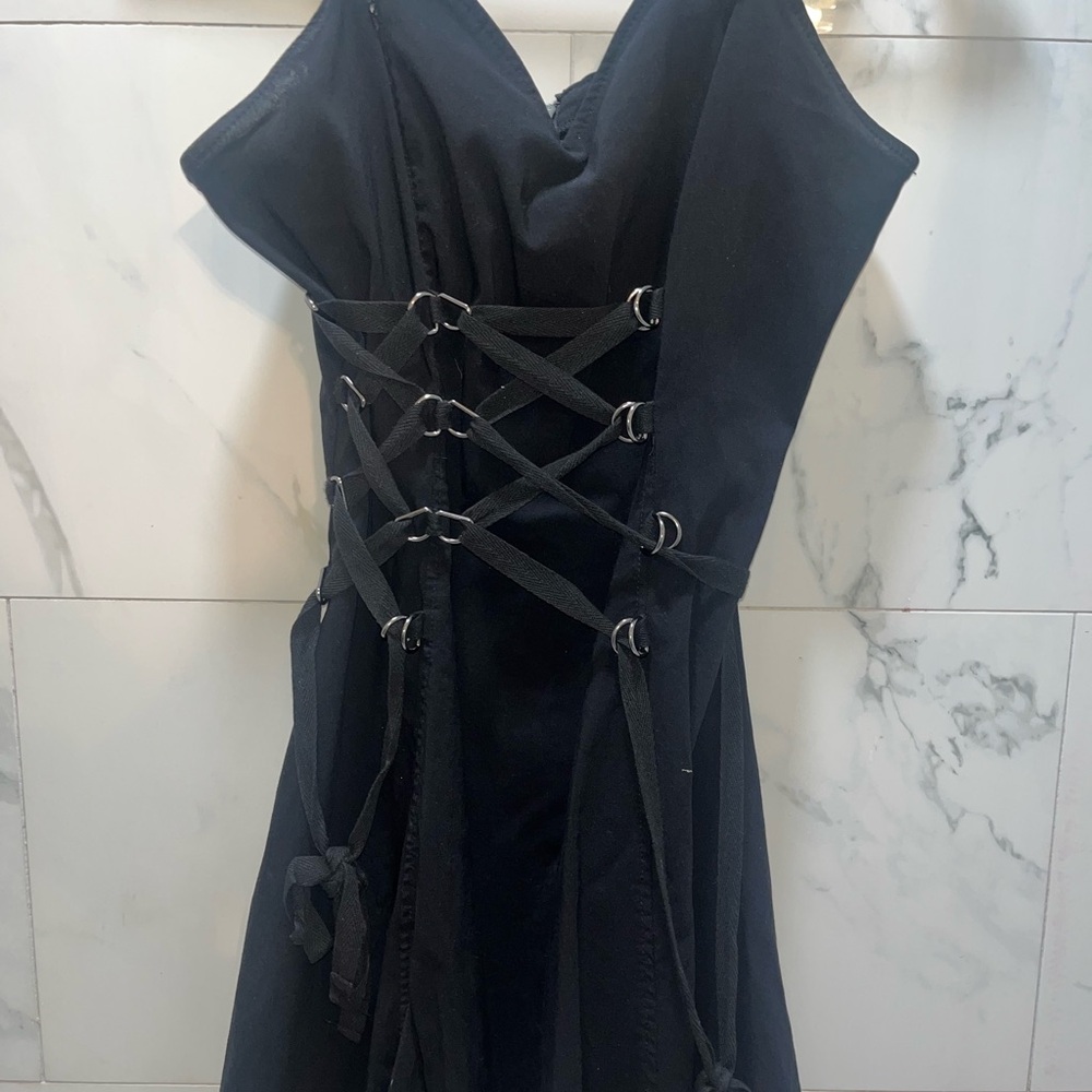 Current Mood Black Sheath Dress Sweetheart Neckline Cocktail